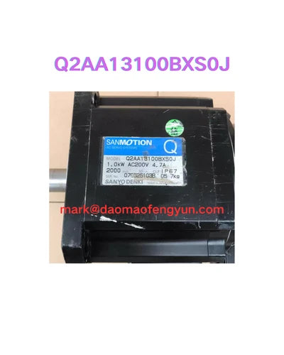 Q2AA13100BXS0J Second hand Sanyo servo motor test OK, fast shipping DHL/FedEx/UP