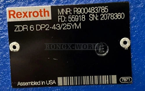 1PCS Rexroth R900483785 Pressure Reducing Valve ZDR 6 DP2-43/25YM New