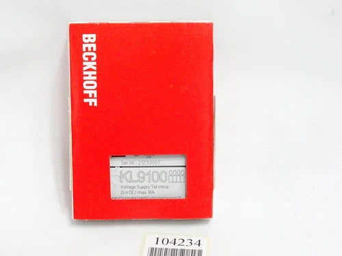 Beckhoff KL9100 Potentialeinspeiseklemme / Neu OVP versiegelt