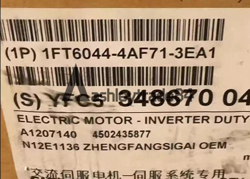 ONE NEW SIEMENS SERVO MOTOR 1FT6044-4AF71-3EA1