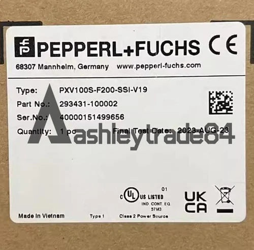 1PCS New Pepperl+Fuchs Barcode locator PXV100S-F200-SSI-V19