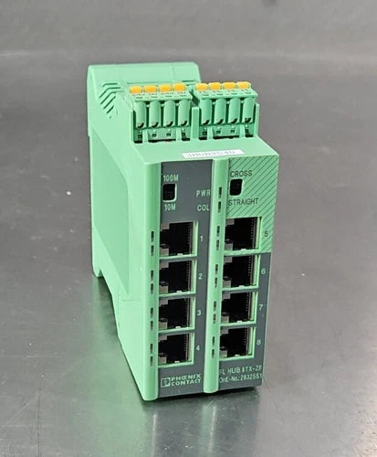 Phoenix Contact FL HUB 8TX-ZF Ethernet Hub with 8 RJ45 Ports - 2832551     3A-18