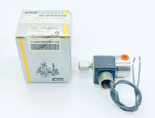PARKER 71335SN1ENJ1N0C111C2 SOLENOID SKINNER VALVE 24VDC 10W 180PSI