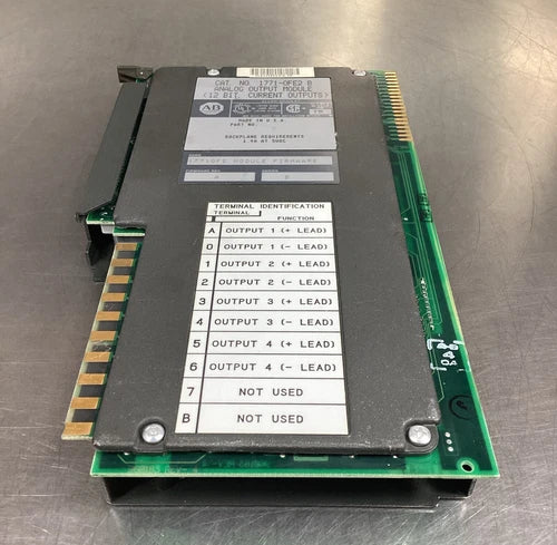 ALLEN BRADLEY  1771-OFE2 /B  ANALOG OUTPUT MODULE (12 BIT) Rev.A      3C-34
