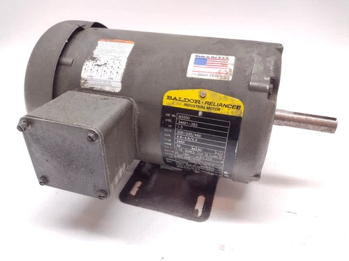 Motor Baldor Reliance M3550 34A61-283 1.5HP 208-230/460 3450 RPM 3PH, eixo 5/8