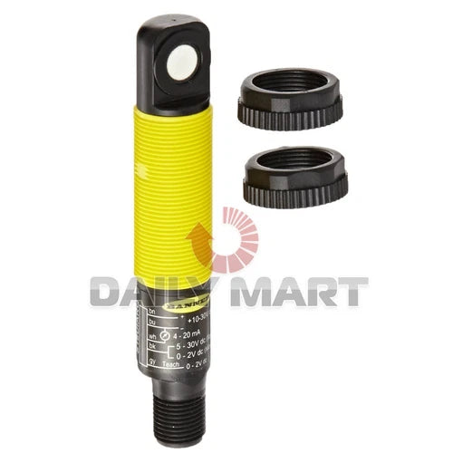 BAUMER NEW S18UIARQ PLC ULTRASONIC SENSOR, CURRENT RIGHT-ANGLE QD, 5-PIN M12