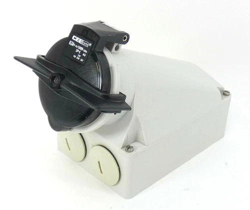 CEEform Wandsteckdose | 63A*-7h/500V~50Hz | 4 polig | Typ 648