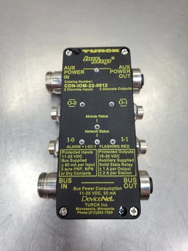 TURCK CDN-IOM-22-0012 BusStop DEVICENET BLOCK.                             3E-36
