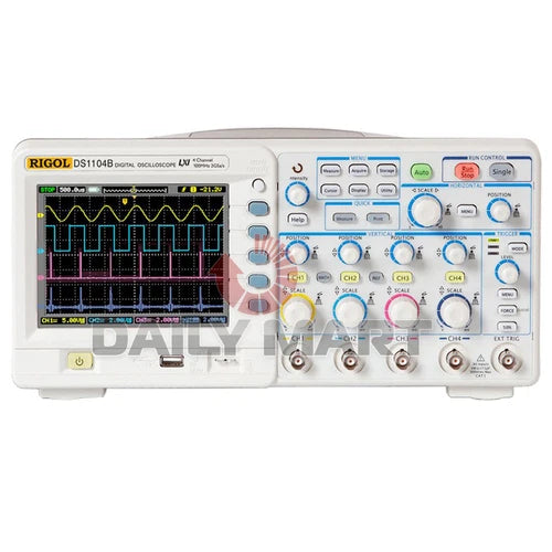 NEW Rigol DS1104B 100 MHz Digital Oscilloscope 4-Channel