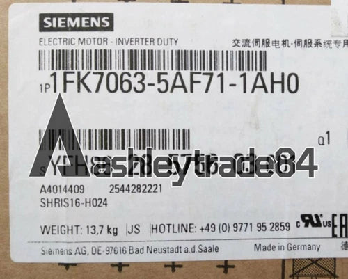 1PCS NEW SIEMENS SERVO MOTOR 1FK7063-5AF71-1AH0