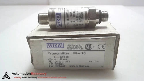 WIKA M-10, STANDARD VERSION MINIATURISED PRESSURE SENSOR, NEW #300133