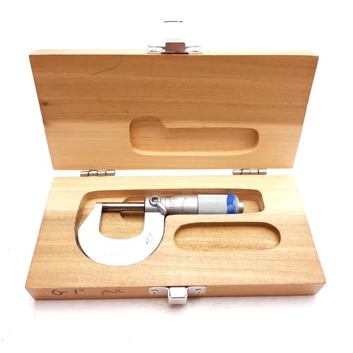 Mitutoyo 101-109 Outside Micrometer, 0-1in, 0.001in Graduation, Friction Thimble