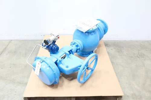 Azbil AMT Cv3000 Series Three-way Pneumatic Steel Flanged Control Valve 6in