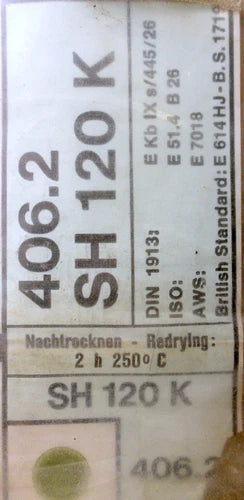 Phoenix Union 125 Welding Electrodes 406.2 SH 120 K 3.25 x 350 125 Pieces in the