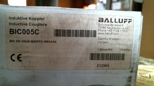 BALLUFF BIC005C INDUCTIVE COUPLER  BIC 2I0-I2A50-Q40KFU-SM4A5A free ship 1731hu