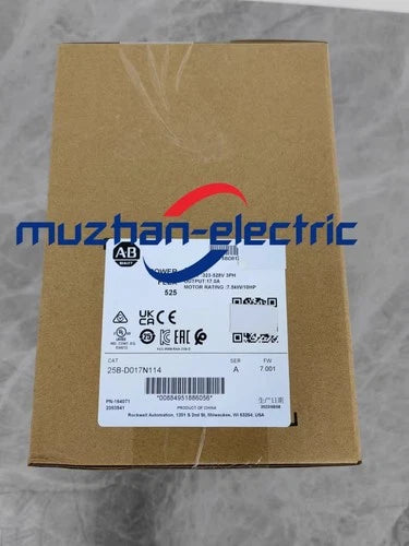 Allen Bradley 25B-D017N114 Ser A PowerFlex 525 AC Drive 7.5kW 10Hp, New Sealed