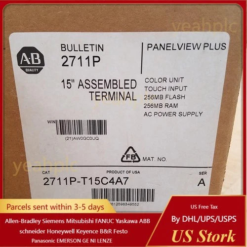=NEW Allen Bradley 2711P-T15C4A7 PanelView Plus, 15