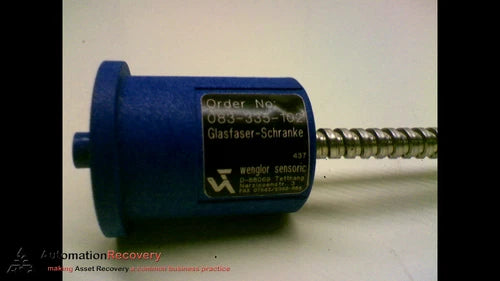 WENGLOR 083-335-102 GLASS FIBER OPTIC CABLE, NEW* #173471