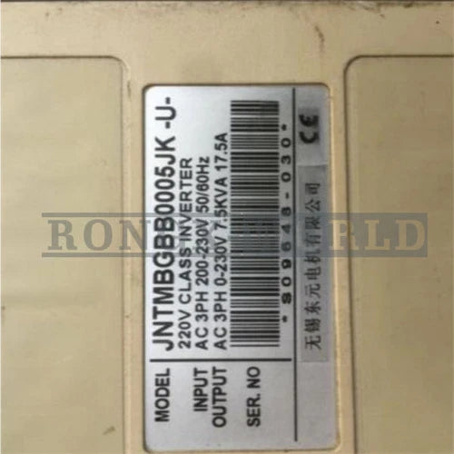 ONE TECO Inverter 7200MA JNTMBGBB0005JK-U- USED