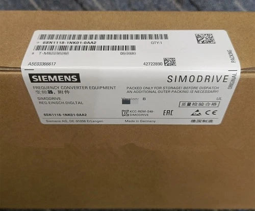 6SN1118-1NK01-0AA2 New SIEMENS SIMODRIVE Digital Control 6SN1118-1NK01-0AA2