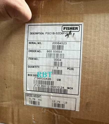 Fisher FSC1B-S2D6F/G18 Valve Positioner Brand New fedex or DHL