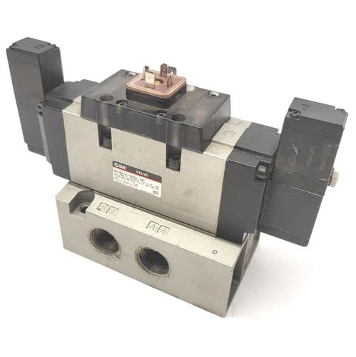SMC NVFS5410-5DZB-06T Solenoid Valve 5-Port 3-Pos 24VDC, 22-150PSI, 3/4