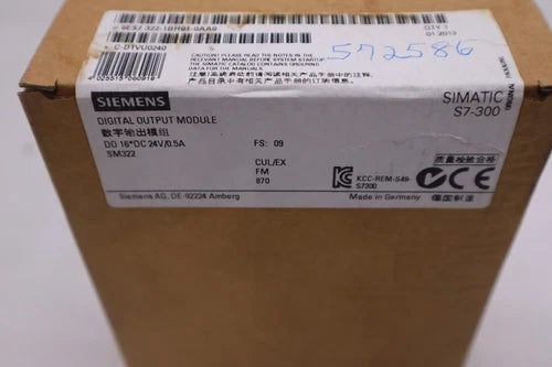 6ES7 322-1BH01-0AA0 Siemens S7-300 Digital Output Module NEW SEALED BOX #G386A
Opens in a new window or tab