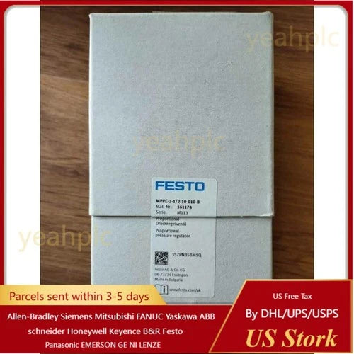 US FREE TAX New Festo MPPE-3-1/2-10-010-B 161174 Proportional Valve