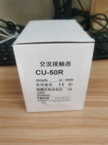 1PCS NEW TECO CU-50R CU50R AC CONTACTOR 3A2a2b 220V IN BOX BRAND