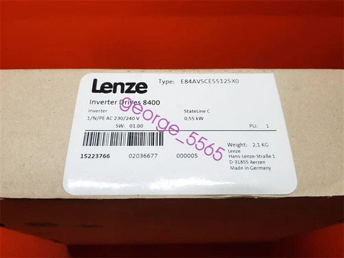 Lenze E84AVSCE5512SX0 New IN box in STOCK via DHL/FEDEX