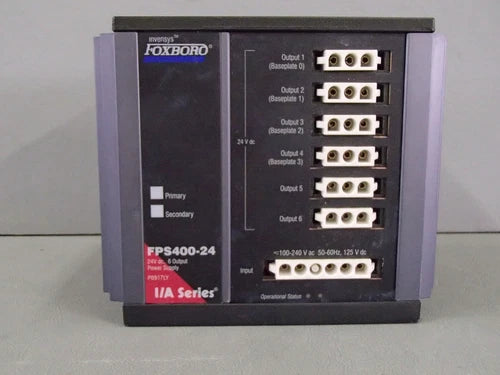 P0917LYFPS40024 - FOXBORO - P0917LY FPS400-24 / Aliment. 6 X 24VDC Atex Usada