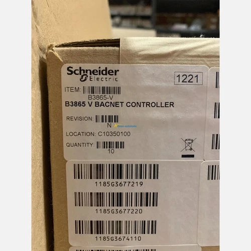 Schneider B3865-V BACNet Andover Continuum Controller w/ Built-in Actuator, NEW
