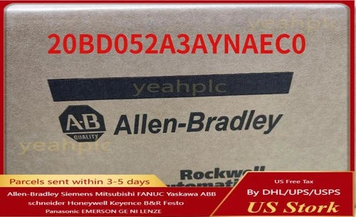 NEW IN BOX 20BD052A3AYNAEC0 ALLEN BRADLEY 20BD052A3AYNAEC0 FREE SHIP US Free Tax