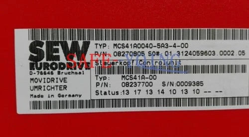 1pcs USED SEW inverter MCS41A0040-5A3-4-00