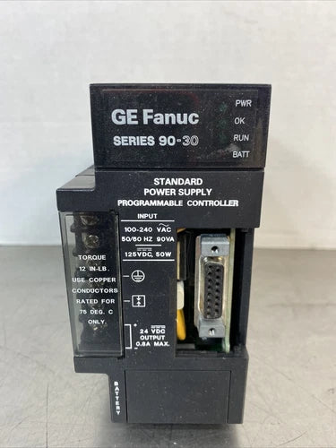 GE Fanuc Standard Power Supply Programmable Controller IC693PWR321S. 3D-23