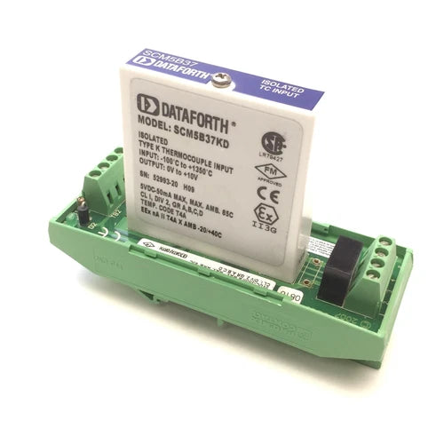 Dataforth SCM5B37KD Isolated Type K Thermocouple Input -100C to +1350C Out 0-10V