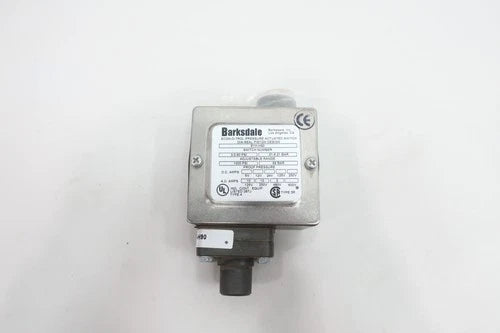 Barksdale E1H-H90 Econ-o-trol Pressure Actuated Switch 1/2in 3-90psi 480v-ac