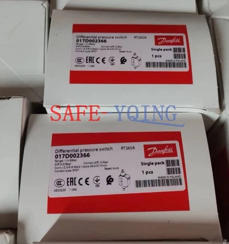 One Danfoss RT260A 017D002366 Pressure Switch New