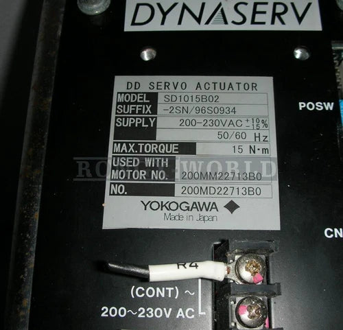 One Yokogawa SD1015B02 servo driver used