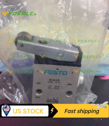 New RS-4-1/8 FESTO 2949 Roller Lever Valve RS418 Fast Shipping