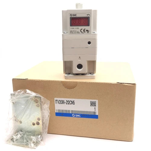SMC ITV2091-212CN5 Electronic Vacuum Regulator, Rc 1/4in Ports, 1.3 to -80kPa
