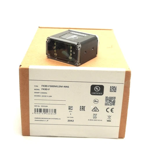 Omron F430-F300M12M-NNS Smart Camera, Monochrome, 1.2MP, 300mm FD, 1280x960