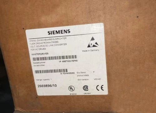 6SE7022-7EP60 New SIMOVERT Main Drive Converter 6SE7022-7EP60