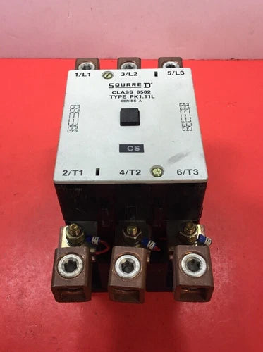 SQUARE D CONTACTOR 8502 PK1.11L SER A 220-660V 60-150HP 3P 200A.    4D