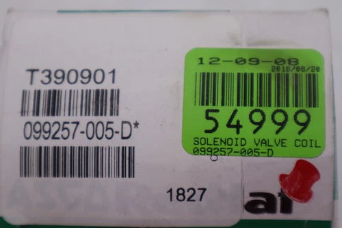 Asco 099257-005-D* Redhat Solenoid Valve Coil,120V,60 Hz,20W NEW STOCK L-335A
Opens in a new window or tab