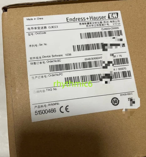 E+H New CLM223-CD0005 conductivity transmitter CLM223-CD0005