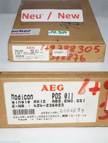 AEG Modicon POS 011 Eje ?nico ABS Enc SSI POS011
