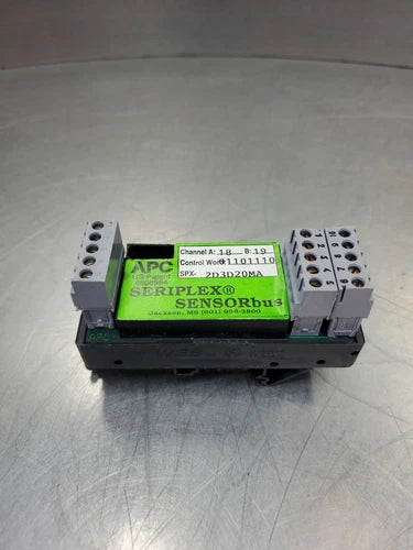 APC SPX-2D3D20MA SERIPLEX SENSORbus I/O Module Control Bus.                4E-35