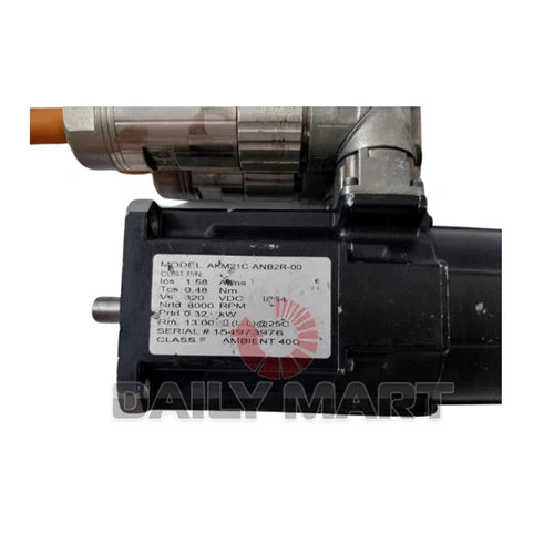 Used KOLLMORGEN AKM21C-ANB2R-00 Servo Motor 0.32KW Axis 9mm