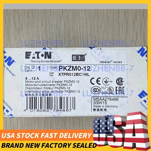 EATON PKZM0-12 Motor Protector Brand New Free Shipping
Opens in a new window or tab